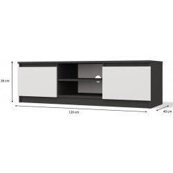 Tumba TopEshop RTV 120 (Anthracite/White) Thumb