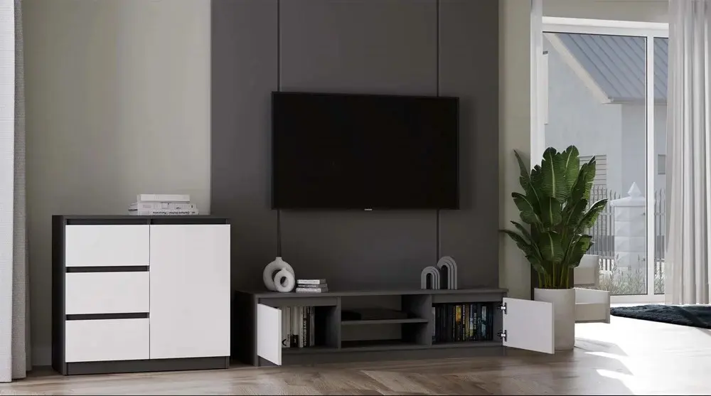 Tumba TopEshop RTV 140 Malwa (Anthracite/White) - 6