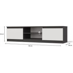 Tumba TopEshop RTV 140 Malwa (Anthracite/White) Thumb