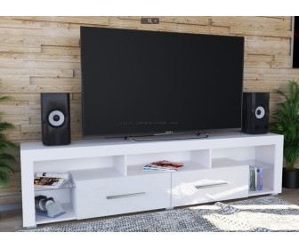 Tumba pentru TV Yasen 2000 (White/White Gloss)