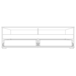 Tumba pentru TV Yasen Bodena 2S (Cashmere/White) Thumb