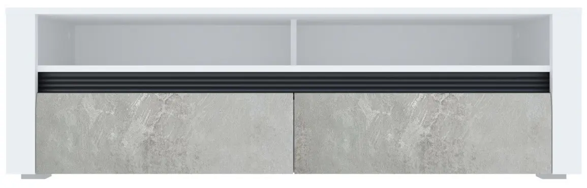 Tumba pentru TV Yasen Bodena 2S (Nymphaea Alba/Oxide Light/Black)