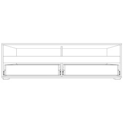 Tumba pentru TV Yasen Bodena 2S (Nymphaea Alba/Oxide Light/Black) Thumb