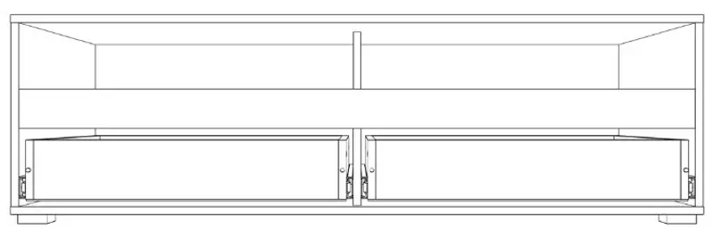 Tumba pentru TV Yasen Bodena 2S (Nymphaea Alba/Oxide Light/Black)