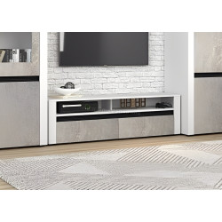 Tumba pentru TV Yasen Bodena 2S (Nymphaea Alba/Oxide Light/Black)