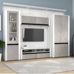 Tumba pentru TV Yasen Bodena 2S (Nymphaea Alba/Oxide Light/Black) Thumb