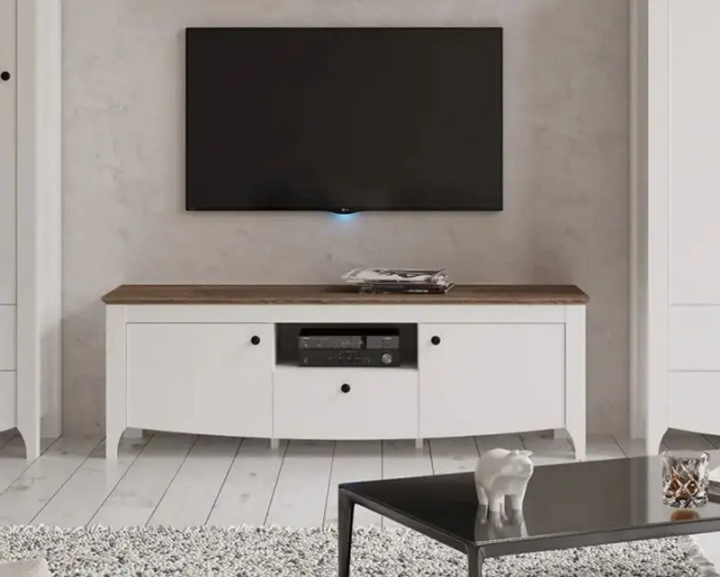 Tumba RTV Yasen Karina RTV2D1S (Nymphea Alba/Sonoma Oak Truffle)