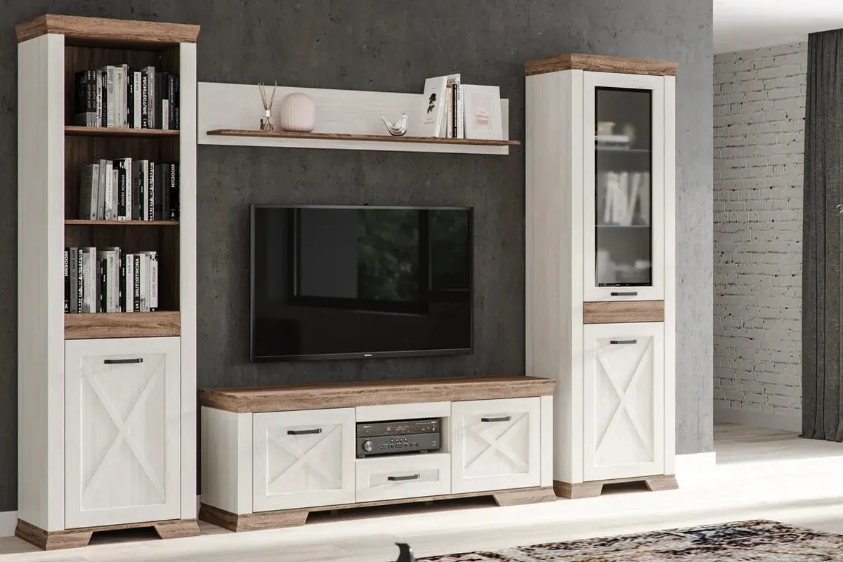 Tumba pentru TV Yasen Marsel RTV167 (Snow Ash/Sonoma Oak Truffle)