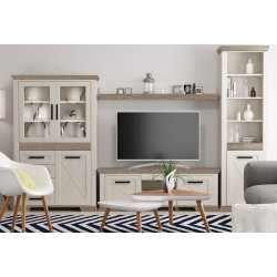 Tumba pentru TV Yasen Marsel RTV167 (Snow Ash/Sonoma Oak Truffle) Thumb