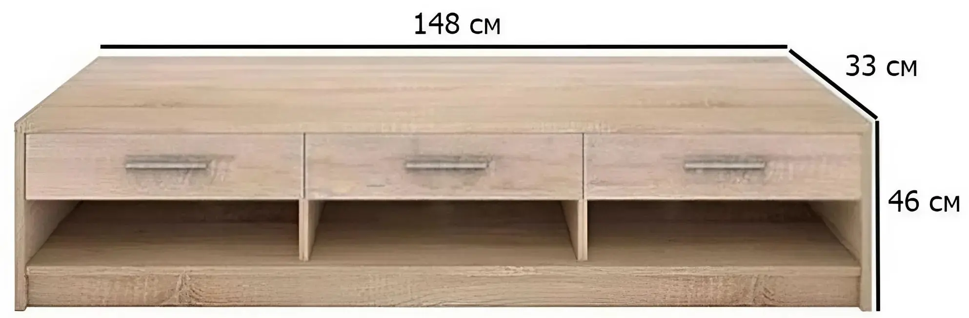 Tumba pentru TV Yasen Nepo RTV3S N (Дуб Сонома)