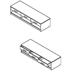 Tumba pentru TV Yasen Nepo RTV3S N (Дуб Сонома) Thumb