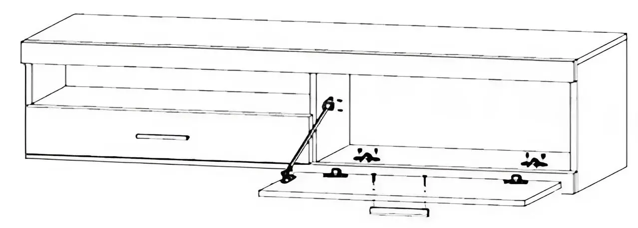 Tumba pentru TV Yasen Vusher RTV1D1SL (Sonoma Oak)