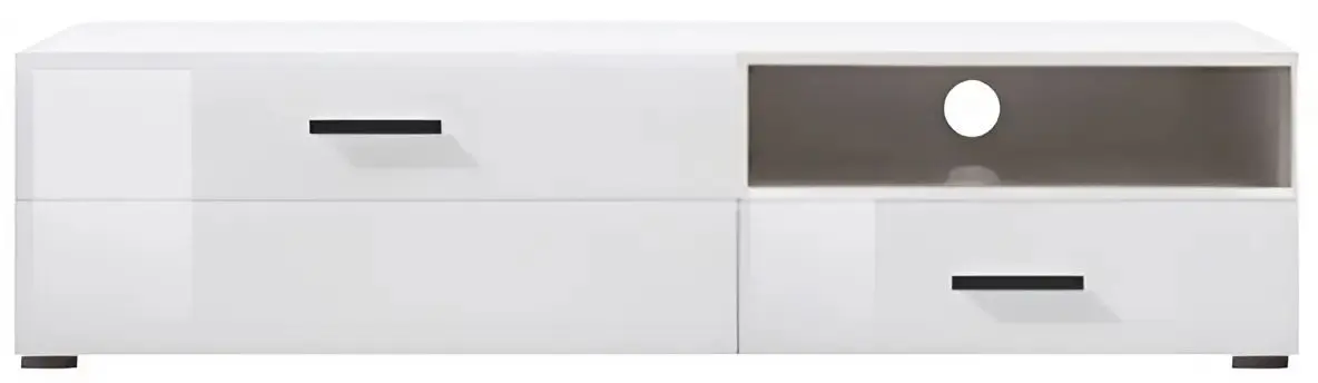 Tumba pentru TV Yasen Vusher RTV1D1SL (Nymphea Alba/White Gloss)