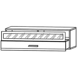 Tumba pentru TV Yasen Vusher RTV1SW (Nymphea Alba/White Gloss) Thumb