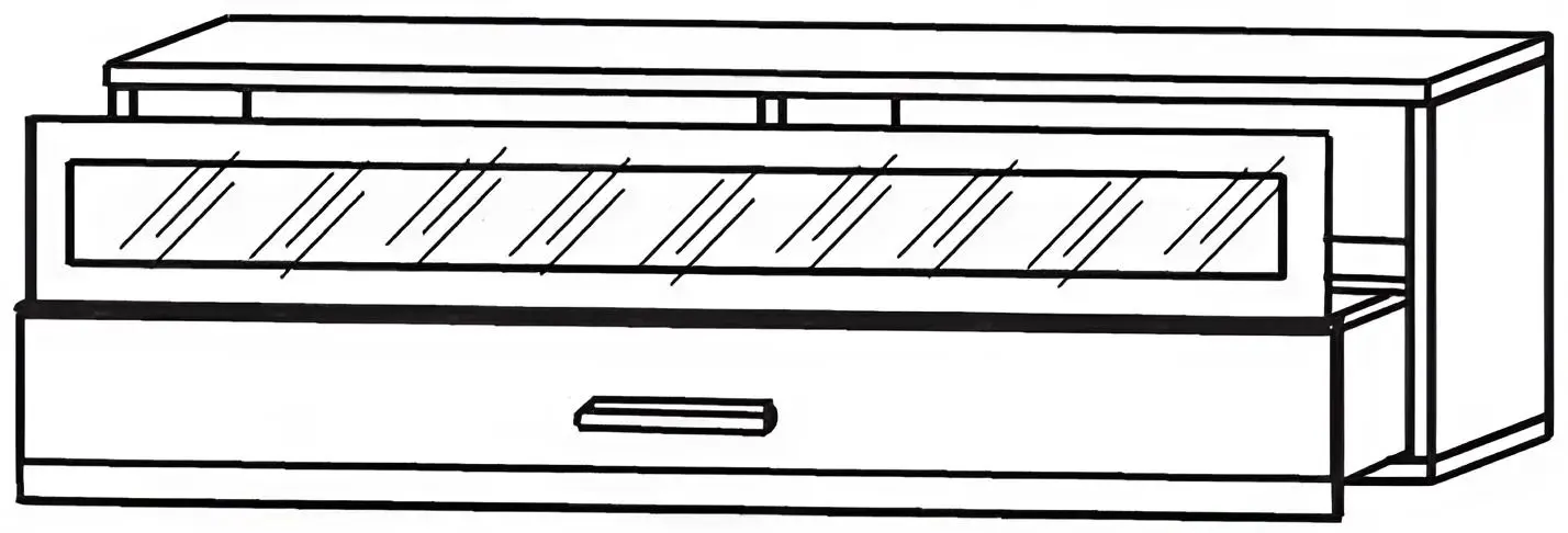 Tumba pentru TV Yasen Vusher RTV1SW (Nymphea Alba/White Gloss)