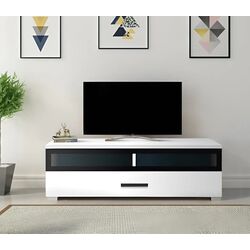 Tumba pentru TV Yasen Vusher RTV1SW (Nymphea Alba/White Gloss)
