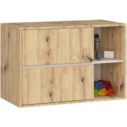 Dulap sub lavoar Akord Vami 90cm 2SZ 2P (Artisan Oak/Cashmere) Thumb