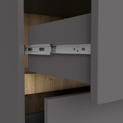 Dulap sub lavoar Akord Vami 90cm 2SZ 2P (Graphite Grey/Artisan Oak) Thumb