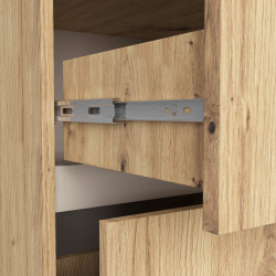 Dulap sub lavoar Akord Vami 90cm 2SZ 2P cu orificii pentru lavoar (Artisan Oak/Cashmere) Thumb