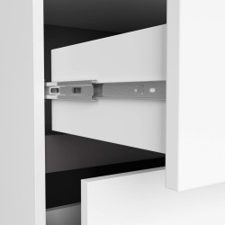 Dulap sub lavoar Akord Vami 90cm 2SZ 2P cu orificii pentru lavoar (White/Graphite Grey) Thumb