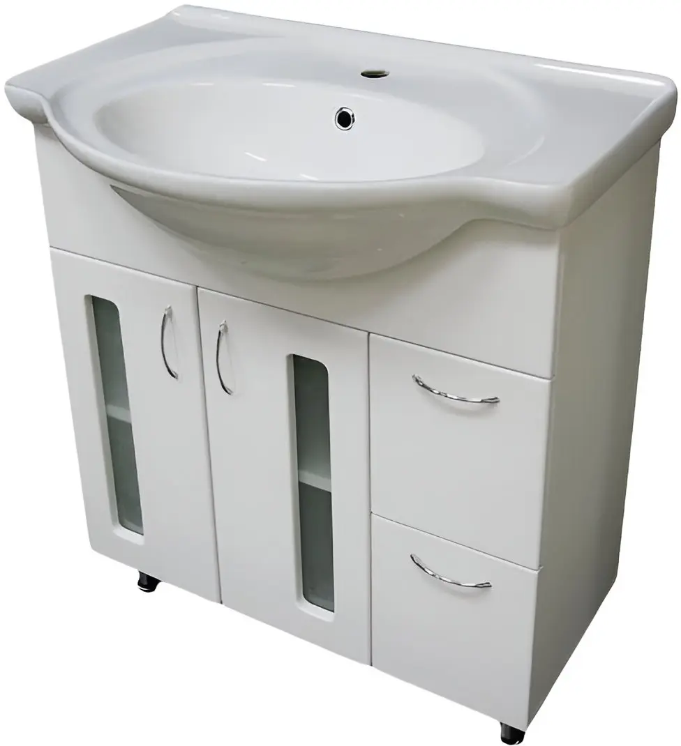 Set dulap cu lavoar Aquaplus Clasic 75 (White)