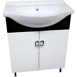 Set dulap cu lavoar Aquaplus Modern 55 (White/Black)