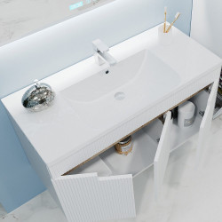 Тумба под умывальник Bayro Positano Duo 1000 подвесная (White Matte) Thumb