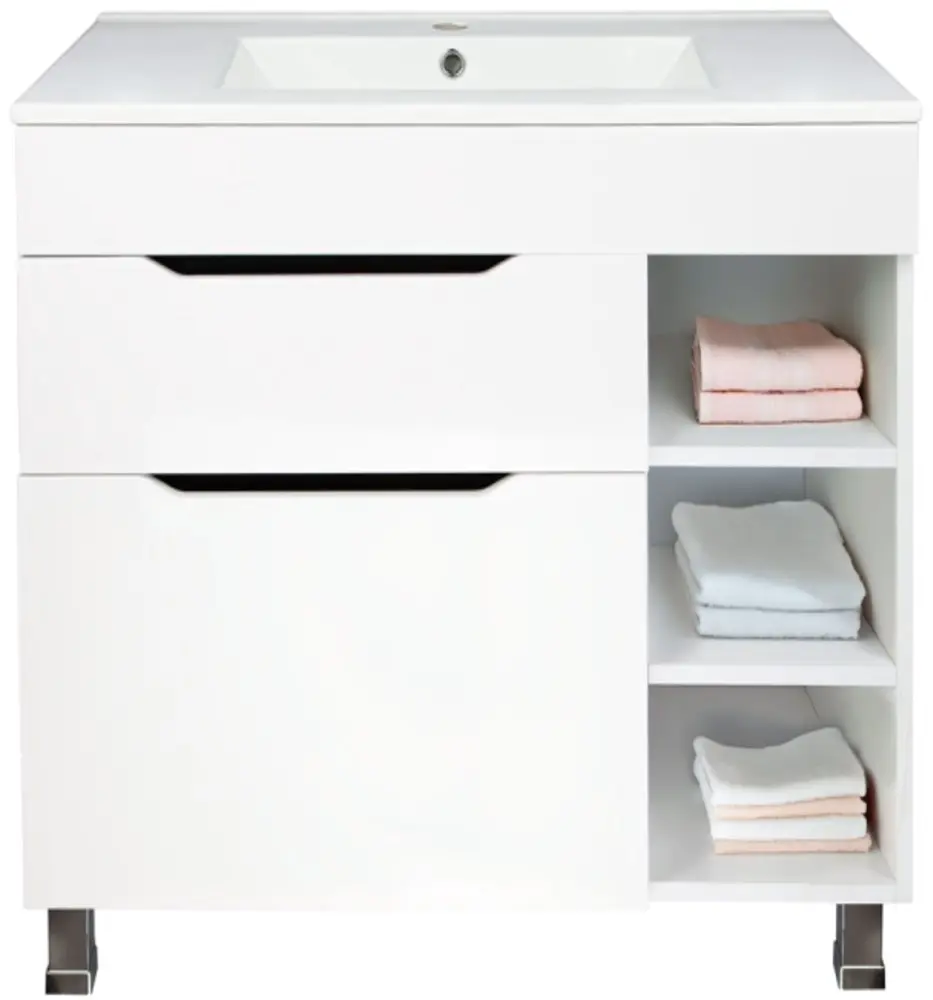 Tumba sub lavoar Art Flame Atlantis Bora 100A (White)