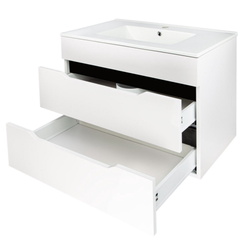 Tumba sub lavoar Art Flame Atlantis Bora 80A-N (White) Thumb