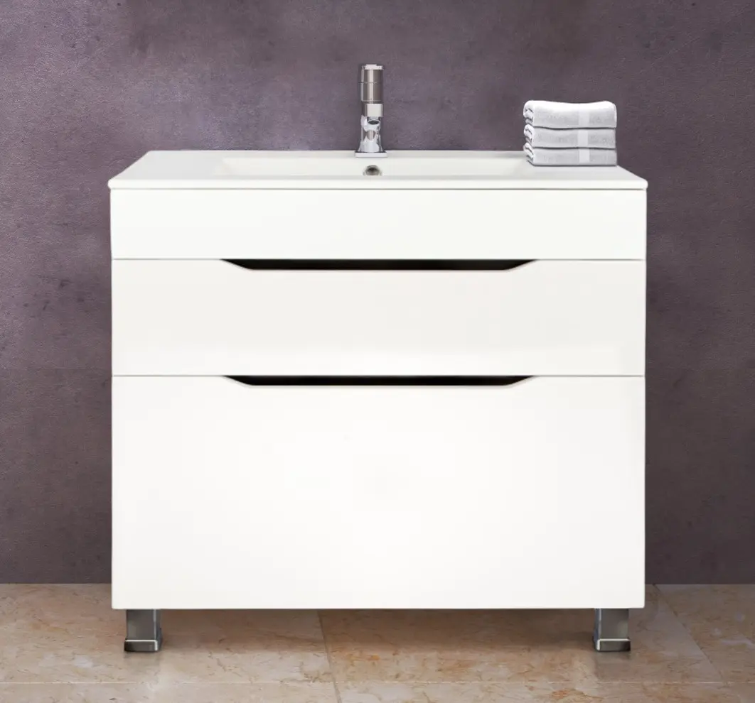 Tumba sub lavoar Art Flame Atlantis Bora 80A (White)