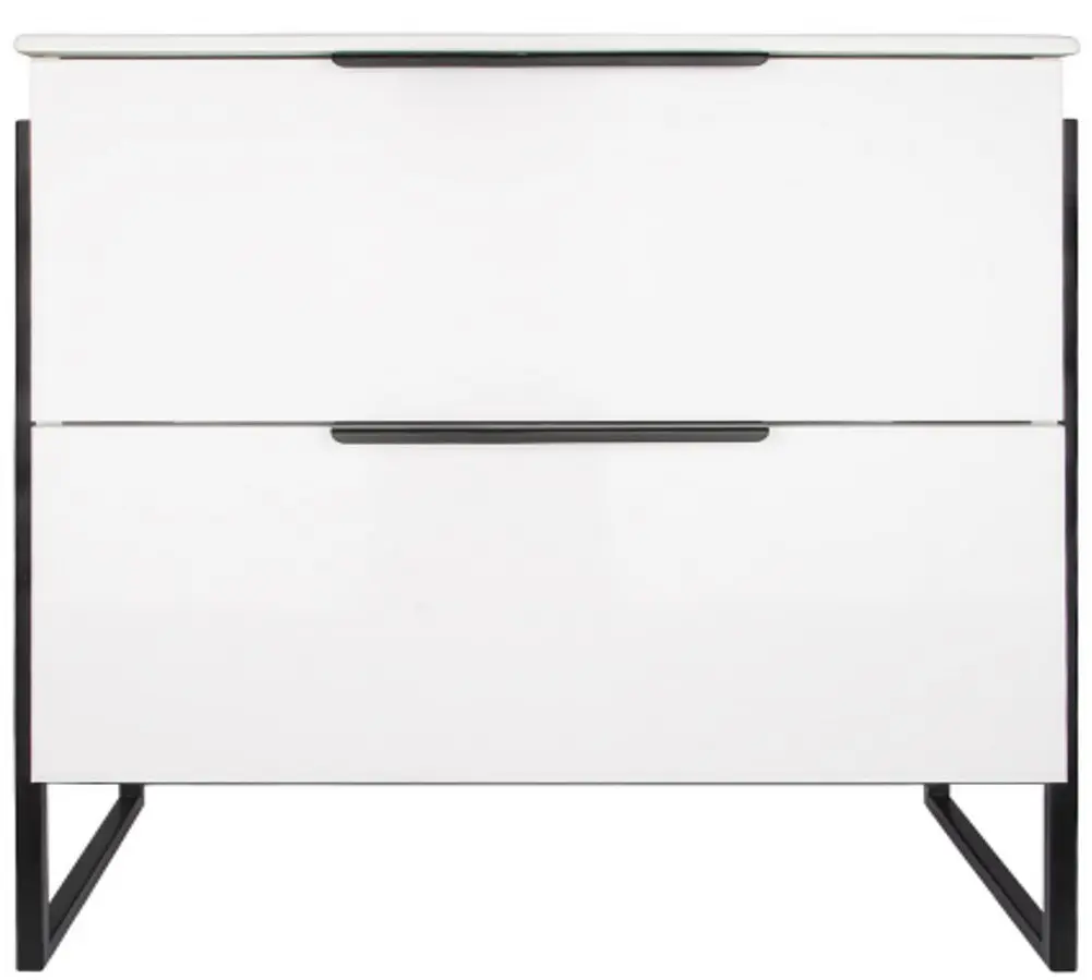 Tumba sub lavoar Art Flame Atlantis Bright 70A (White)