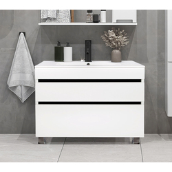 Tumba sub lavoar Art Flame Atlantis Brise 80A (White)