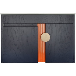 Tumba sub lavoar Art Flame Halo 80A-N (Blue/Orange) Thumb