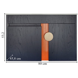 Tumba sub lavoar Art Flame Halo 80A-N (Blue/Orange) Thumb