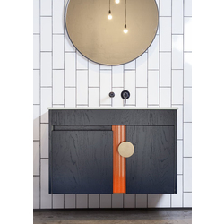 Tumba sub lavoar Art Flame Halo 80A-N (Blue/Orange)