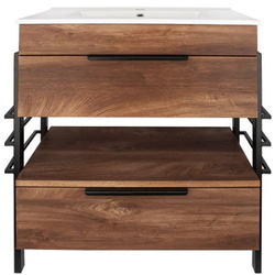 Tumba sub lavoar Art Flame Aura 70A (Brown) Thumb