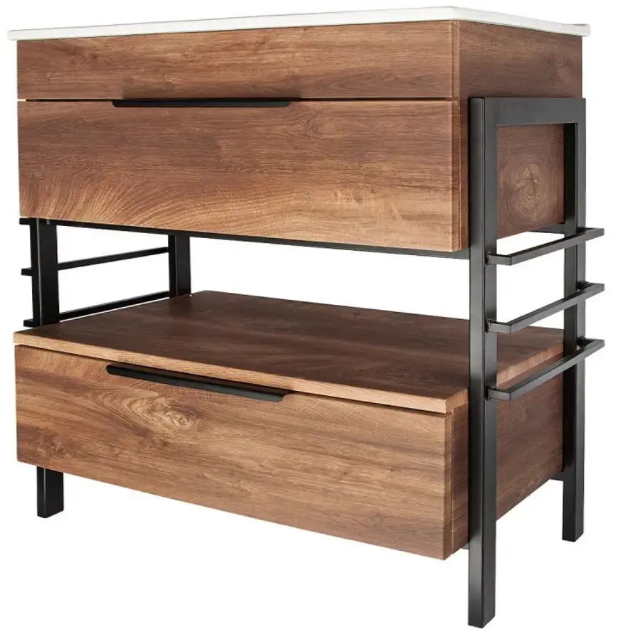 Tumba sub lavoar Art Flame Aura 70A (Brown)