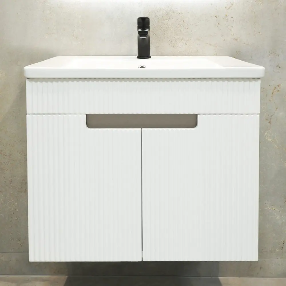 Dulap sub lavoar suspendat Bayro Positano Duo 700 (White Matte)