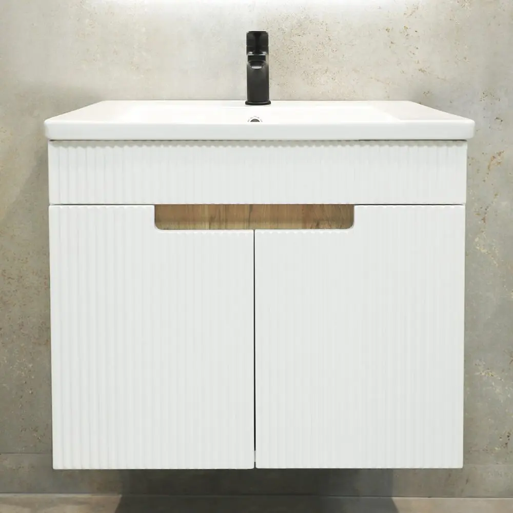 Dulap sub lavoar suspendat Bayro Positano Duo 700 (White Matte)