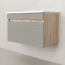 Dulap sub lavoar Bayro Avanti Atria 750 (Light Grey/Sonoma Oak) Thumb