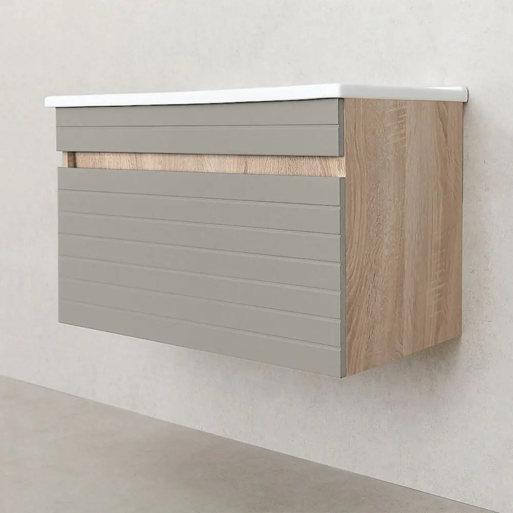 Dulap sub lavoar Bayro Avanti Atria 750 (Light Grey/Sonoma Oak)