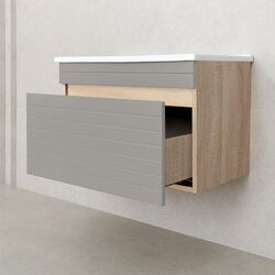Dulap sub lavoar Bayro Avanti Atria 750 (Light Grey/Sonoma Oak) Thumb
