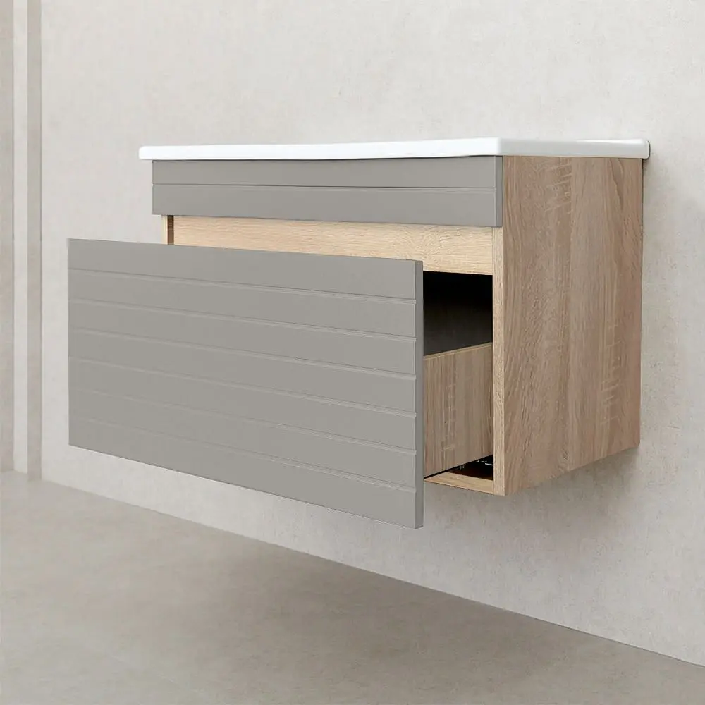 Dulap sub lavoar Bayro Avanti Atria 750 (Light Grey/Sonoma Oak)