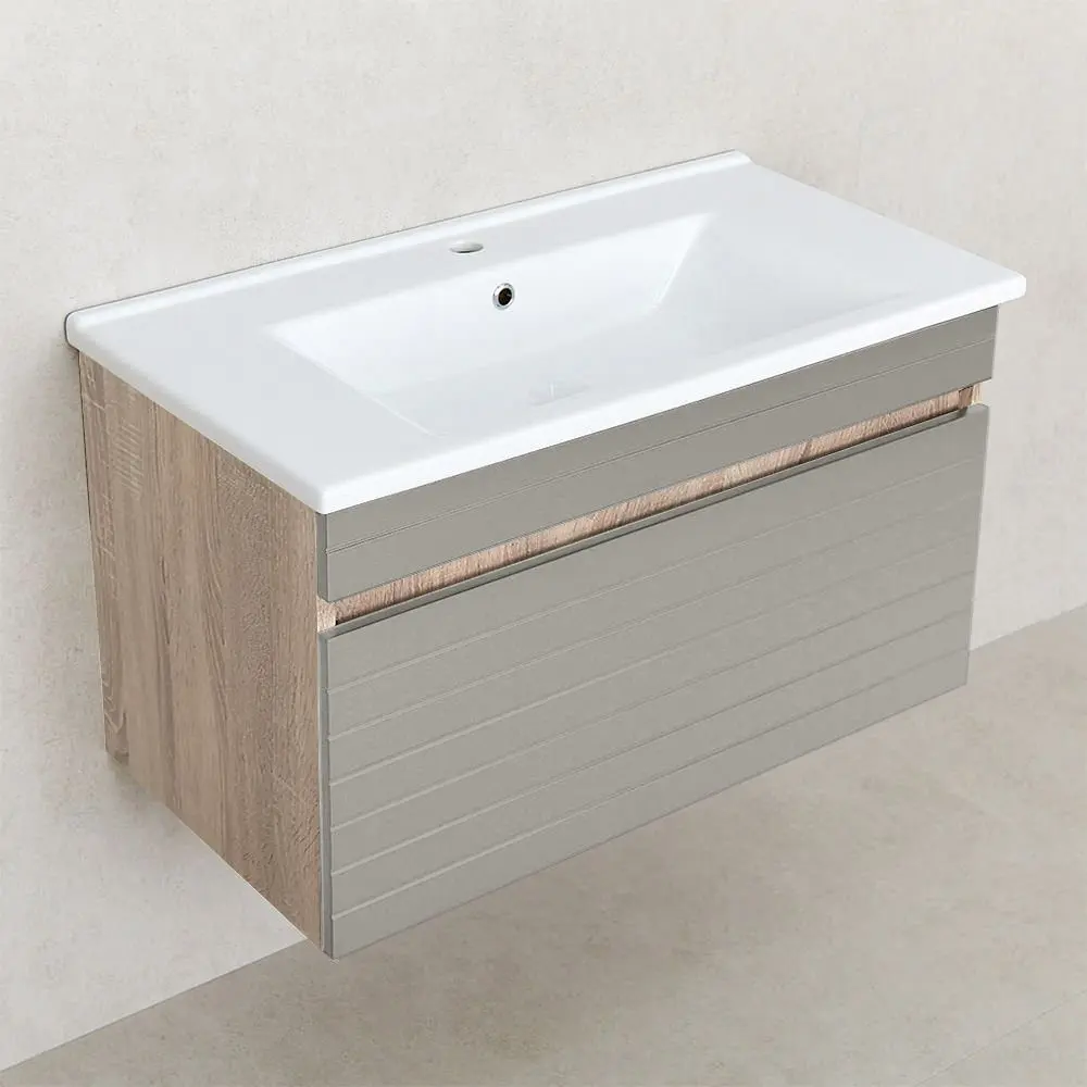 Dulap sub lavoar Bayro Avanti Atria 850 (Light Grey/Sonoma Oak)