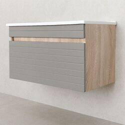 Dulap sub lavoar Bayro Avanti Atria 850 (Light Grey/Sonoma Oak) Thumb