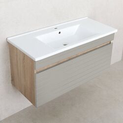 Dulap sub lavoar Bayro Avanti Atria/Soft 1000 (Light Grey/Sonoma Oak) Thumb