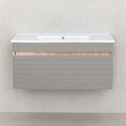 Dulap sub lavoar Bayro Avanti Atria/Soft 1000 (Light Grey/Sonoma Oak)