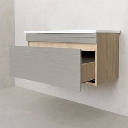 Dulap sub lavoar Bayro Avanti Atria/Soft 1000 (Light Grey/Sonoma Oak) Thumb