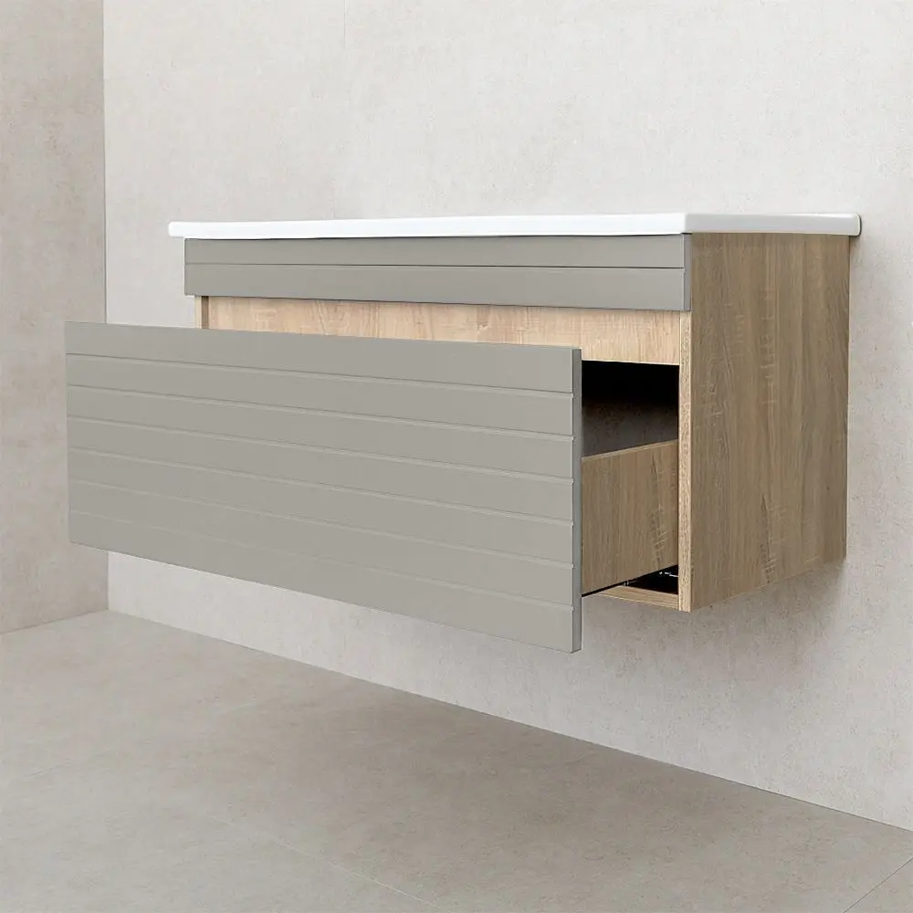 Dulap sub lavoar Bayro Avanti Atria/Soft 1000 (Light Grey/Sonoma Oak)