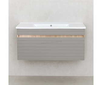 Dulap sub lavoar Bayro Avanti Atria/Soft 1000 (Light Grey/Sonoma Oak)